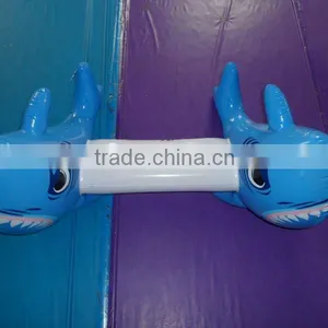 Inflatable Kids Play Shark Rider and Toy thumbnail-1