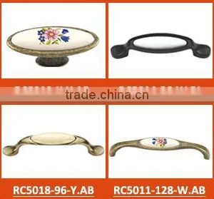 Fancy Ceramic Drawer Pull Handles, Bedroom Furniture Drawer Pulls thumbnail-2