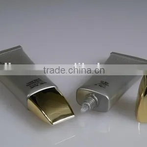 New Premium Plastic Tube Cosmetic Packaging With Square Acrylic Cap thumbnail-5
