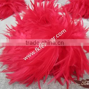 Wholesale Natural Craft Red Rooster Tail Strung Feathers thumbnail-2