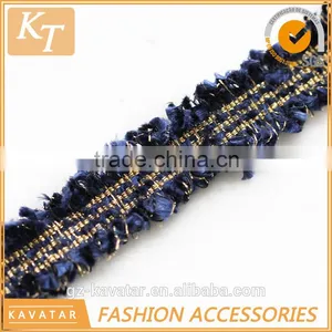 Lovely Design Tassel Lace Trim With Blue Color thumbnail-5