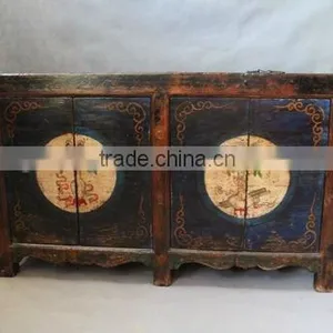Chinese Antique Reproduction Furniture- Mongolia Cabinet thumbnail-1