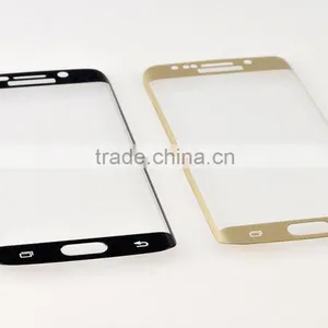 New Premium 3D Full Cover Anti-Fingerprint Glass Screen Protector for Samsung S6 Edge Supplier's Choice thumbnail-4