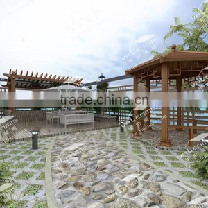 Garden Pergola Louver for Roof Turtle Bridge for Sales thumbnail-1