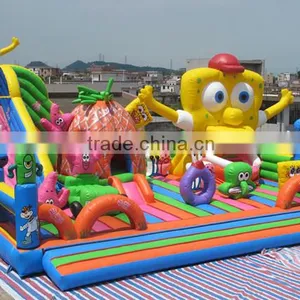 Russia Model Amazing Spongebob Inflatable Trampolines From China Quality Choice thumbnail-3
