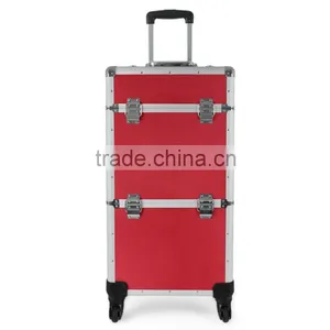 Aluminium Trolley Suitcase Beauty Case 60L - 2 or 4 Wheels - Color Selection thumbnail-5