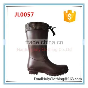 2017 New Arrival Women Ladies Long Rubber Boots With Zipper thumbnail-4