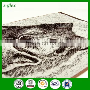 Gaoyang Towel Sale Cotton 32s2 Jacquard Wolf Cut Pile Face Towel thumbnail-2