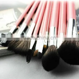 12Pcs Set Professional Makeup Brush Set Foundation Eye Face Shadows Lipsticks Powder Make Up Brushes Kit Tools + Bag thumbnail-2