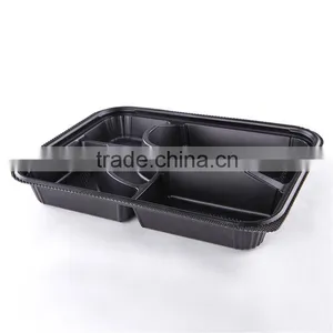 KW3-1102 Food-grade and Rectangular Disposable Clear Plastic Divided Food Serving Tray (264*204*46mm), OEM Orders Are Welcome thumbnail-4