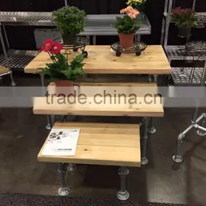 Wooden Flower Tables for Shop Displaying, Show Flower Racks thumbnail-1