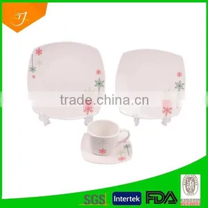 Square Shape Dinnerware Set, Porcelain Dinner Set, Ceramic Dinnerware thumbnail-1