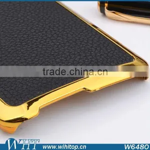 Wholesale China Supplier Case for HTC M9 Plus, for HTC M9 Plus Case Slim Leather Chrome Cover thumbnail-5