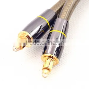 Metal TOSLink Fiber Optical Cable 5mm Lead 50cm 0.5m thumbnail-2