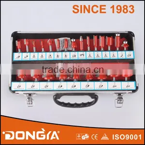 Professional Quality 1/4" Shank 24PCS Woodworking Router Tools Bit Set thumbnail-1