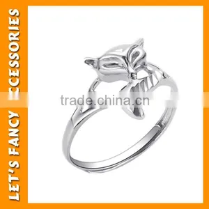 Wholesale Top Fashion Adjustable Size Cute Lovely 925 Sterling Silver Ring PGRG0088 thumbnail-3