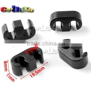 Semi-elliptical 5.5mm Hole Ear Shape Sliding Connecter Cord End Stopper For Rope Sportswear Garment Backpack #FLS156 thumbnail-1