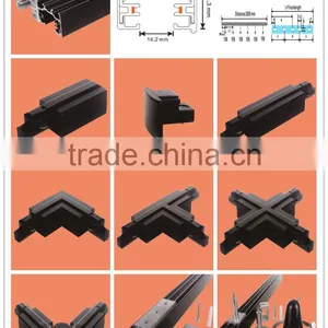 Single Phase 2 Wires Track Rail For LED Ceiling Track Light Led Panel Light thumbnail-1