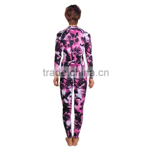 Women Lycra Swimming Suits Stretch With Long Sleeve thumbnail-2