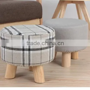 Hot Sale Creative Wood Round Footstool Y334 thumbnail-1