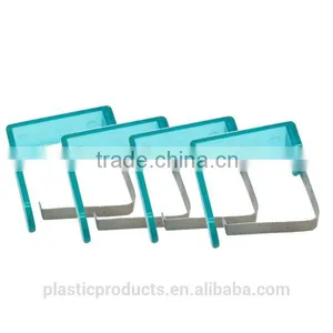High Quality Stainless Steel and Plastic 4 Pcs Table Cloth Clips Set thumbnail-2
