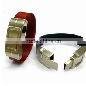2016 Cable Bracelet Leather Usb Flash Drive 1gb thumbnail-4