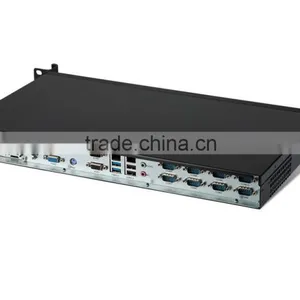 1U 19 Inch Standard Industrial Embedded Chassis With Intel Qual Core I7-4790T 2.5G 2G/32G SSD,250 Watts Turbine Cooling thumbnail-2