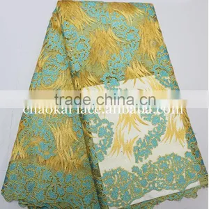 2015New Design Italian Lace Fabric Fench Net Lace thumbnail-3