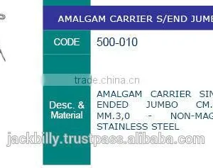 Amalgam Carrier Single End Jumbo, Amalgam Carriers , Dental Instruments, Dental Lab Instruments thumbnail-1