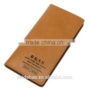 2016 Wholesale New Fashion Promition Genuine Leather Men's Wallet With Customizde Logo thumbnail-1