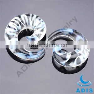 Beautiful Glass Popular Fashion Transparent Blue Ear Spirals thumbnail-5