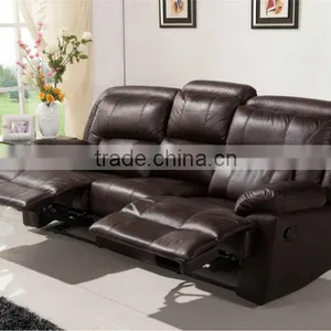 Italy Leather Recliner Sectional Sofa Furniture thumbnail-2