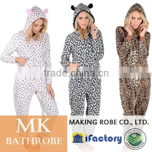 Adult Winter Fleece Footed Onesie Jumpsuit Pajama thumbnail-5