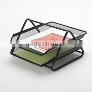 High Quality 2 Tier/2 Layer Metal Mesh Document Tray/desk Tray/file Tray B82002 thumbnail-1