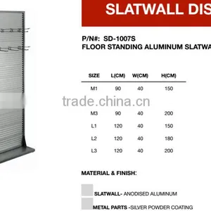 Silver Color Floor Standing Anodised Aluminium Display Rack thumbnail-2