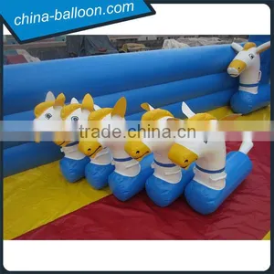 Derby Inflatable Horse Race, Horse Track Blue and White Hot Sale thumbnail-2