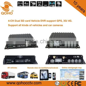 3G SD Mobile DVR Two SD 4-CH 4 Channel GP Tracking Wireless DVR Security Recorder thumbnail-4
