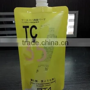 Silky Straighening Cream and Relaxing Cream Packaging With Spout thumbnail-1