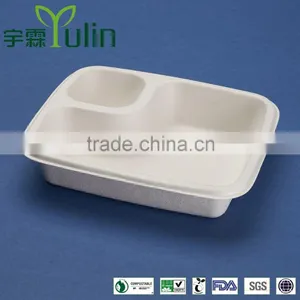Sugercane 7x6 Inch 2 Compartment Tray thumbnail-1