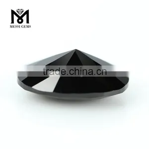 Synthetic 10x14MM Oval Loose Cheap Faceted Black Spinel Gemstone thumbnail-4