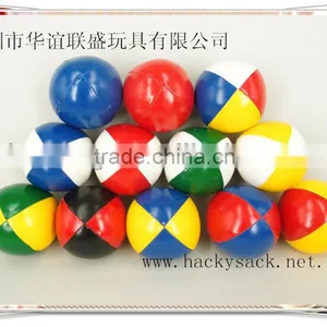 4 Panels PU Leather Juggling Balls thumbnail-2