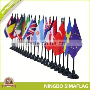 2 Hours Replied Factory Directly Table Top Flags With Tellurion thumbnail-1