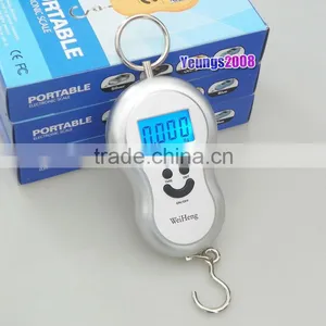 45KG/5g Digital Smile Face Luggage Digital Hanging Scale thumbnail-4