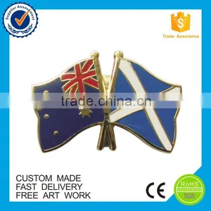 Custom Round Cross Flag Lapel Pins, Flag Pins Making Supplier thumbnail-3