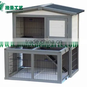 Bunny House Wooden Rabbit Hutch thumbnail-3