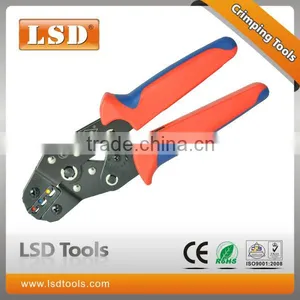 DN-02C European-style 0.25-2.5mm2 2 Wire Crimper 4-14AWG Insulated Connectors Electrical Cable Lug Crimping Tool thumbnail-1