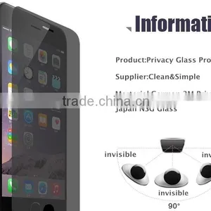 Factory Supply Good Qulity for Iphone 6 /6plus Mobile Phone Privacy Screen Protector Tempered Glass thumbnail-2