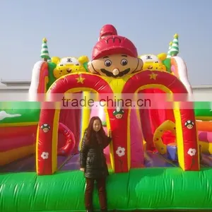 PVC Material Super Mario Slides Bouncer thumbnail-5
