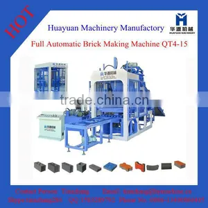 Small Automatic Fly Ash Brick Machine,auto Brick Machine QT4-15 Brick Making Machines Sale in Kenya thumbnail-2