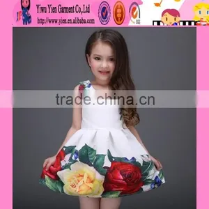 Europe New Arrived Girls Party Dresses Children Summer Embroidered Sweet Girl Children Party Dresses thumbnail-2